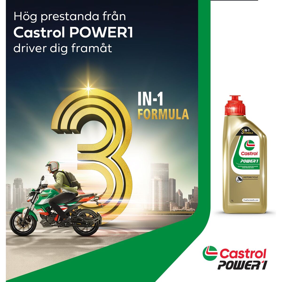 motorolie voor Motor Castrol Power1 4T 15W50
