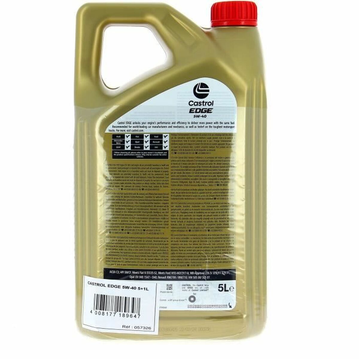 Motorolie Castrol Edge 5W40 6L