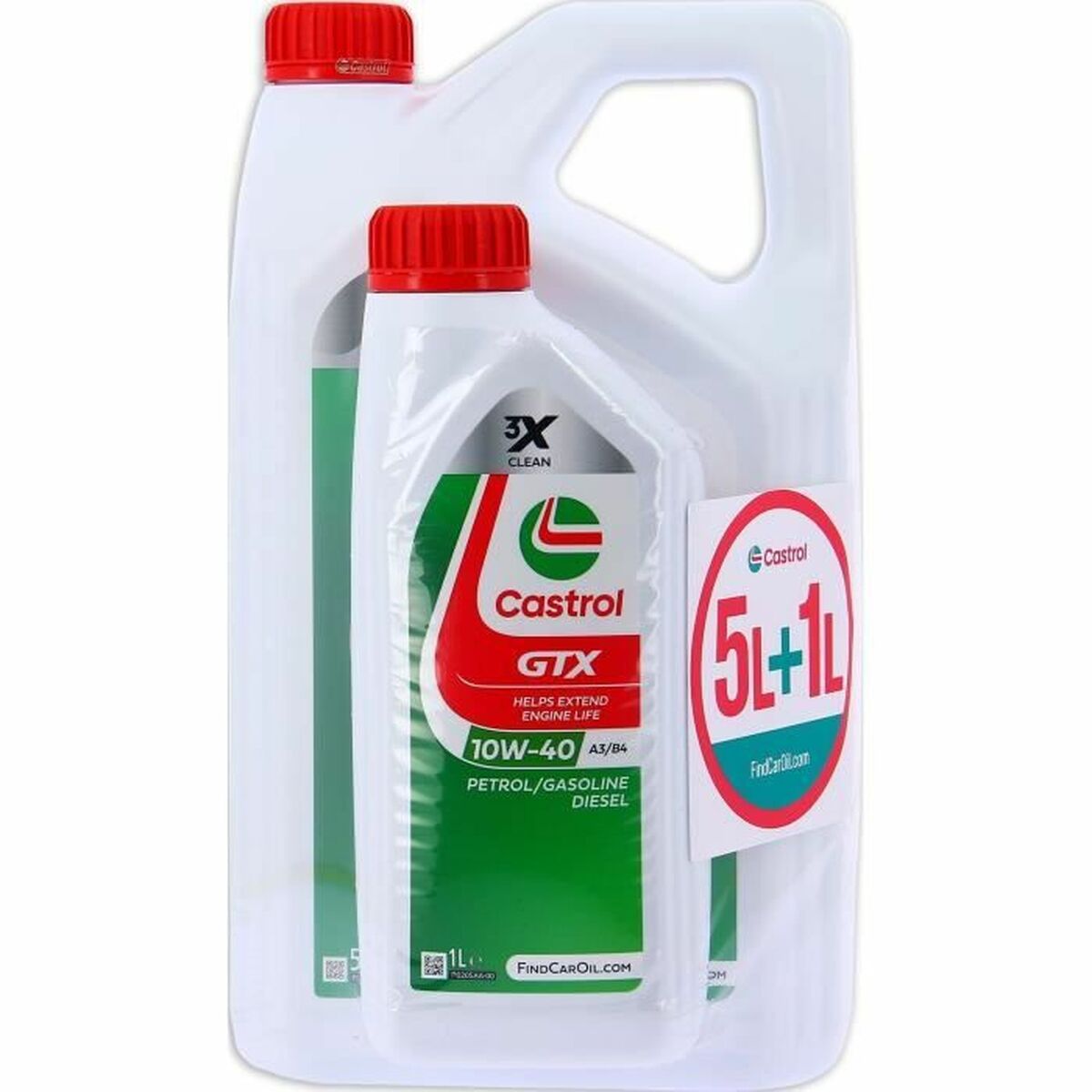 Motorolie Castrol GTX 10W40 A3/B4 6L