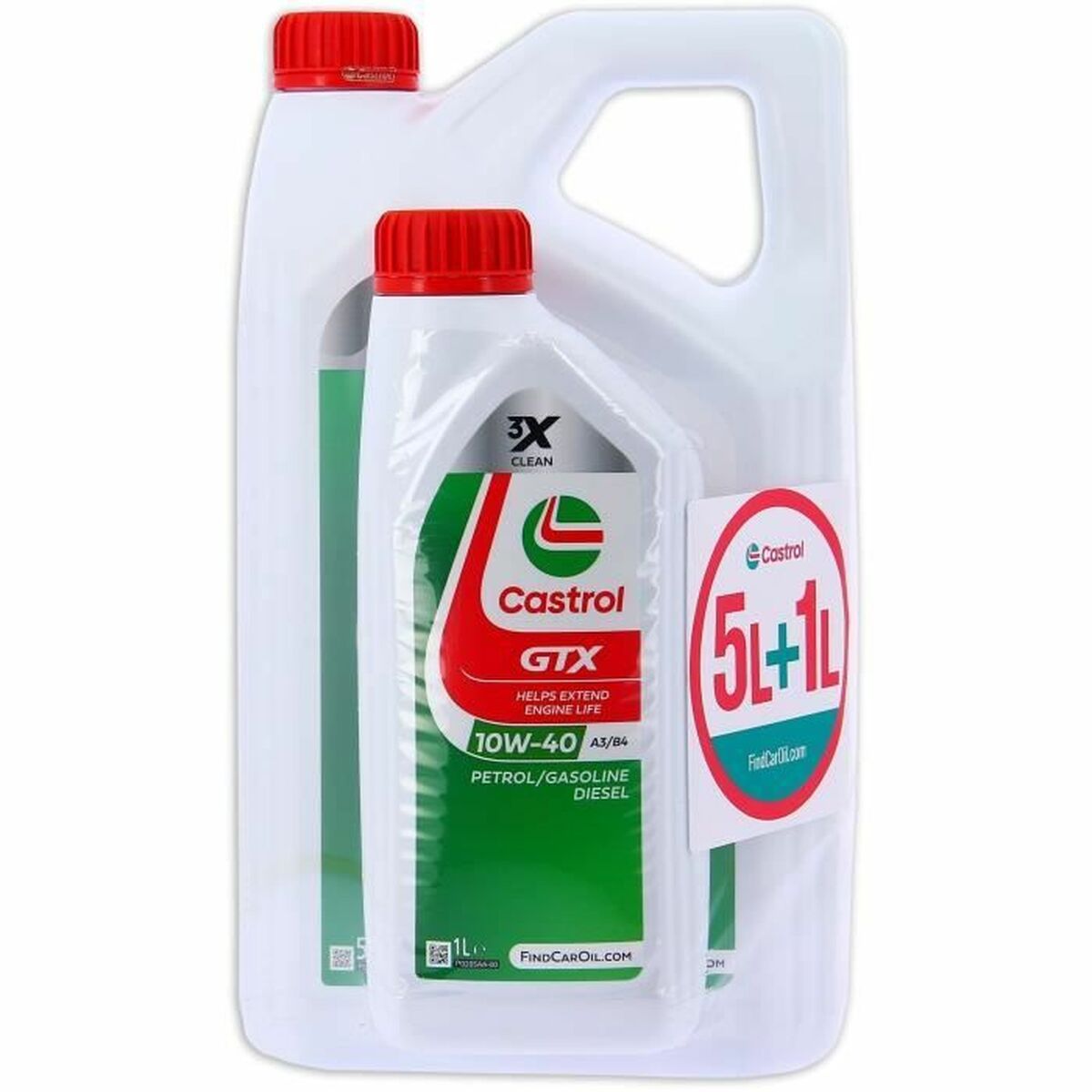Motorolie Castrol GTX 10W40 A3/B4 6L